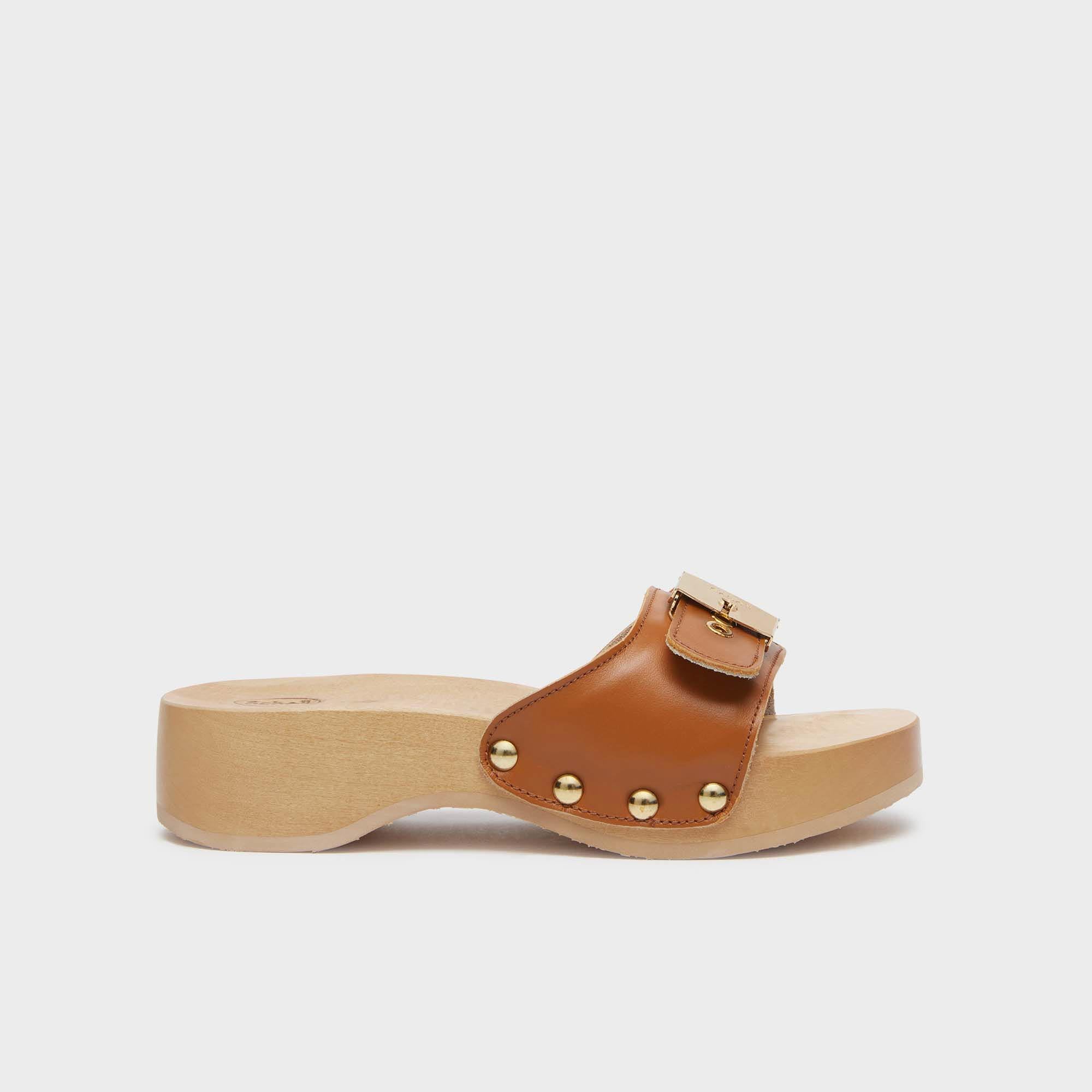 サンダル・ミュール Scholl PESCURA HEEL SR COGNAC LTR FT (SL F314301175 COGN) Mules Cognac Pescura Heel Sr