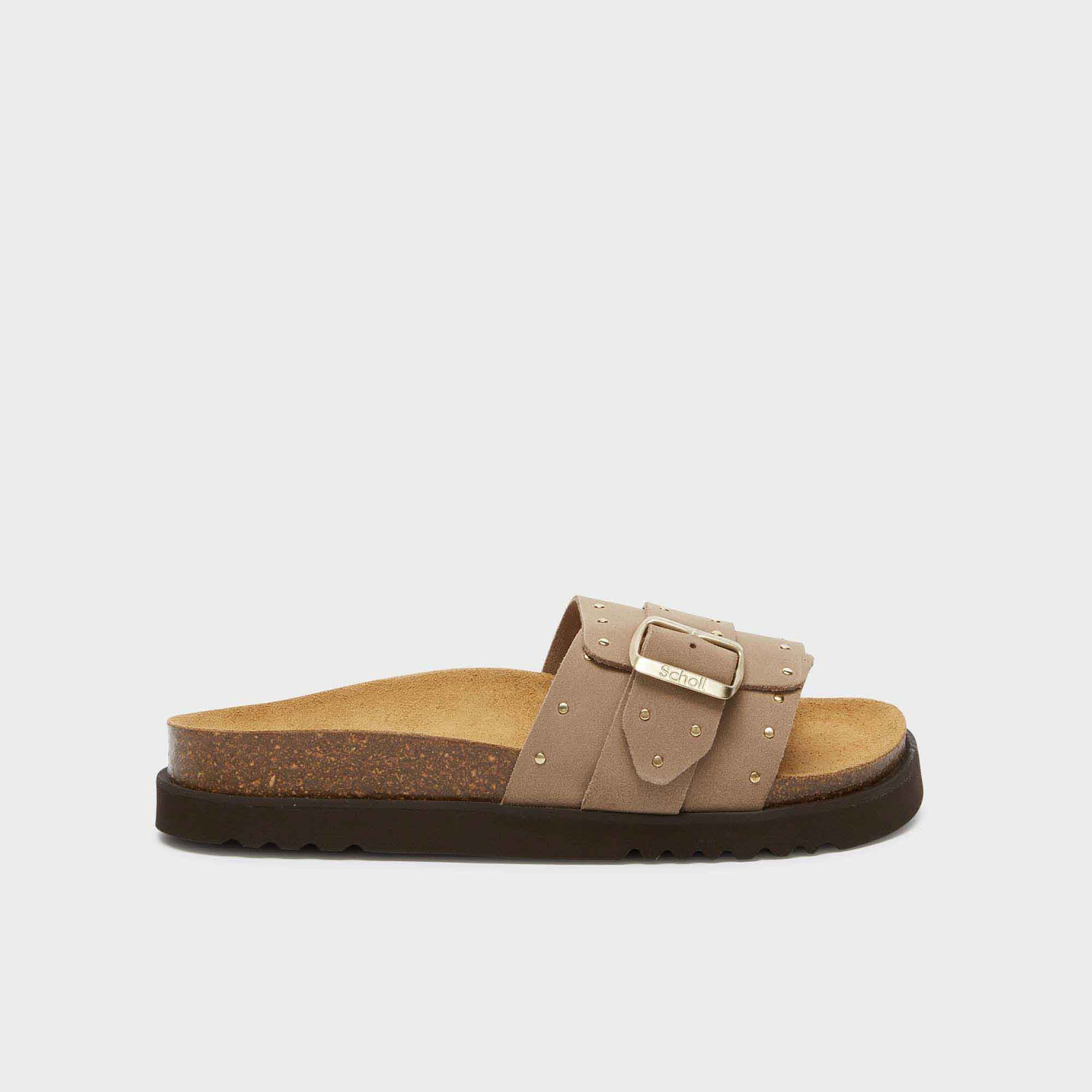 SCHOLL ● Cork Two Strap Sandals - Beige Amazon.com | Scholl Women's Classic Sandal, Brown, 35 EU | Flats