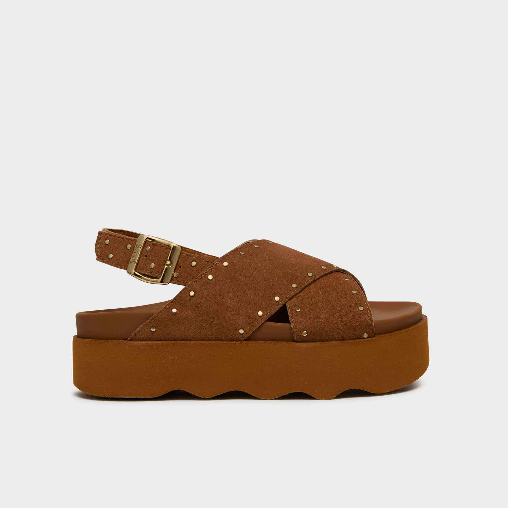 Scholl Sandals Filippa Cognac - webstore