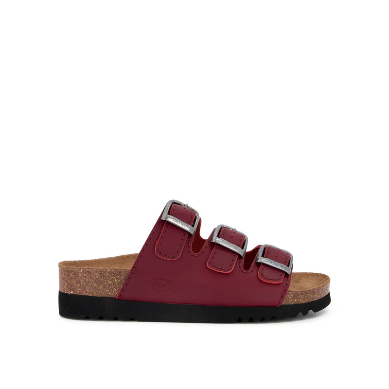 RIO WEDGE AD - Oiled calf leather - Bordeaux - 