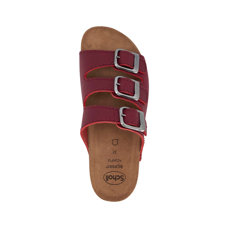 RIO WEDGE AD - Oiled calf leather - Bordeaux - 