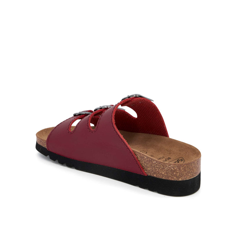 RIO WEDGE AD - Oiled calf leather - Bordeaux - 