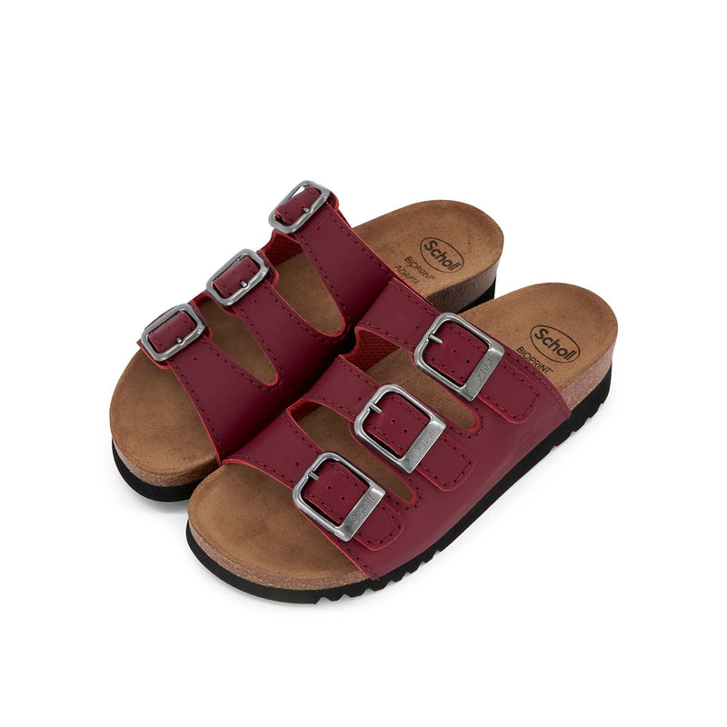 RIO WEDGE AD - Oiled calf leather - Bordeaux - 