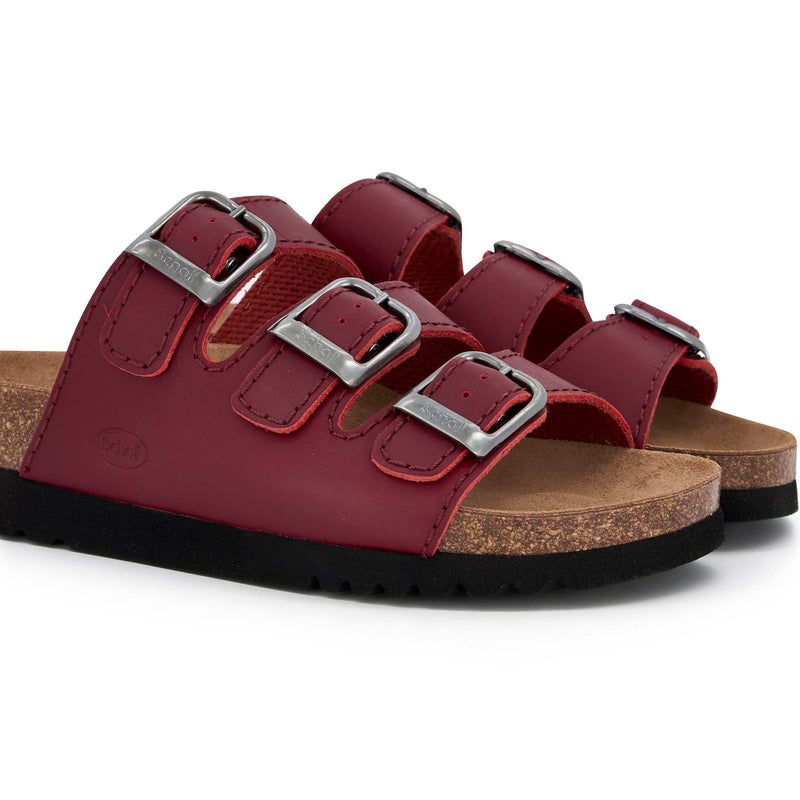 RIO WEDGE AD - Oiled calf leather - Bordeaux - 