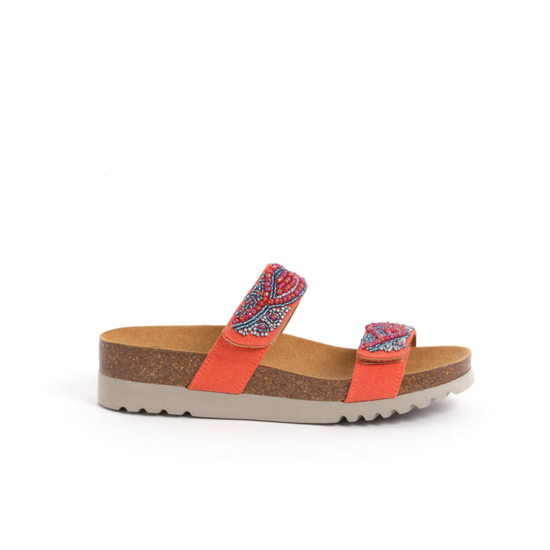 ZAFIRAH - Canvas+beads - Orange - 