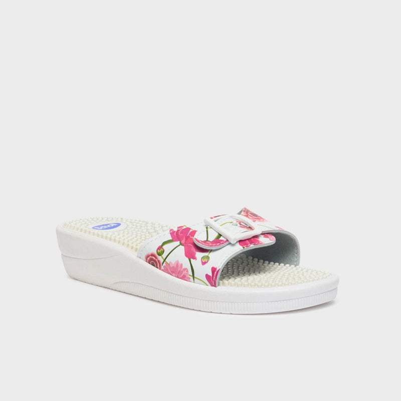 New Massage - Pvc - White / fuchsia - Women