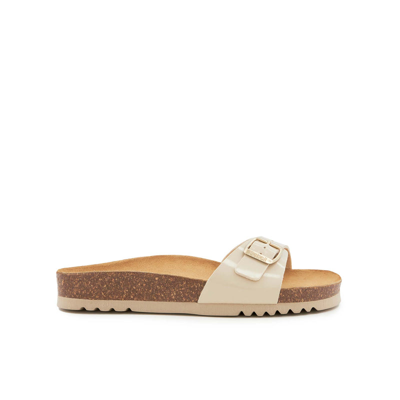 ESTELLE - Patent synthetic - Beige - Women