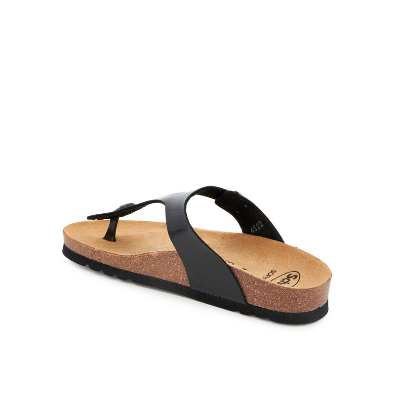 NICOLE - Patent synthetic - Black - Women