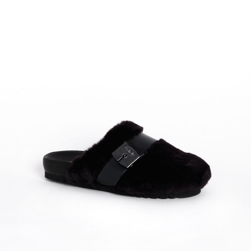 ALBERTA - Synthetic fur - Black - 