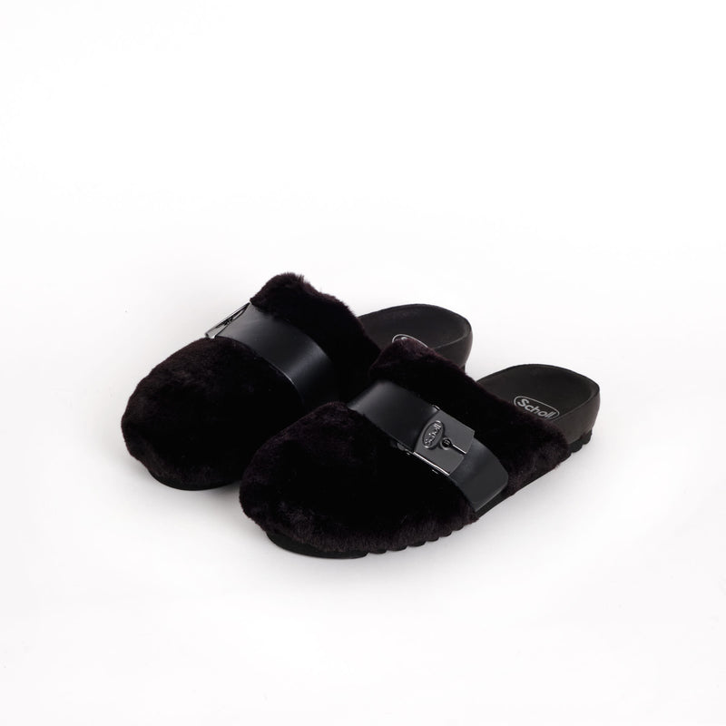 ALBERTA - Synthetic fur - Black - 