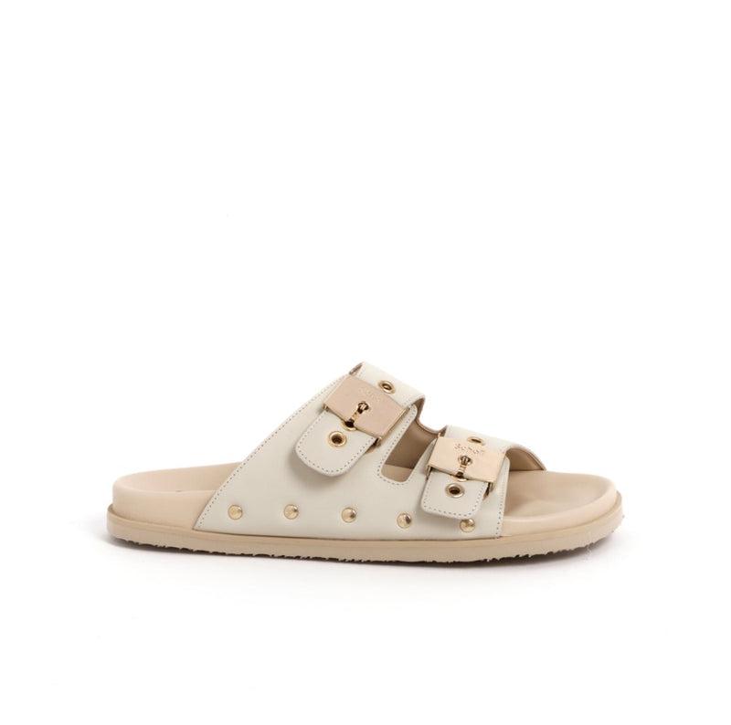 PESCURA ELISABETH - Leather - Off white/desert - 