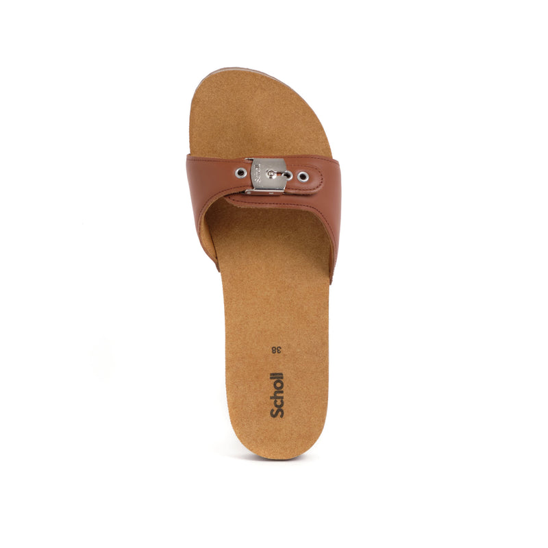 PESCURA FLAT CORK - Leder - Cognac - 