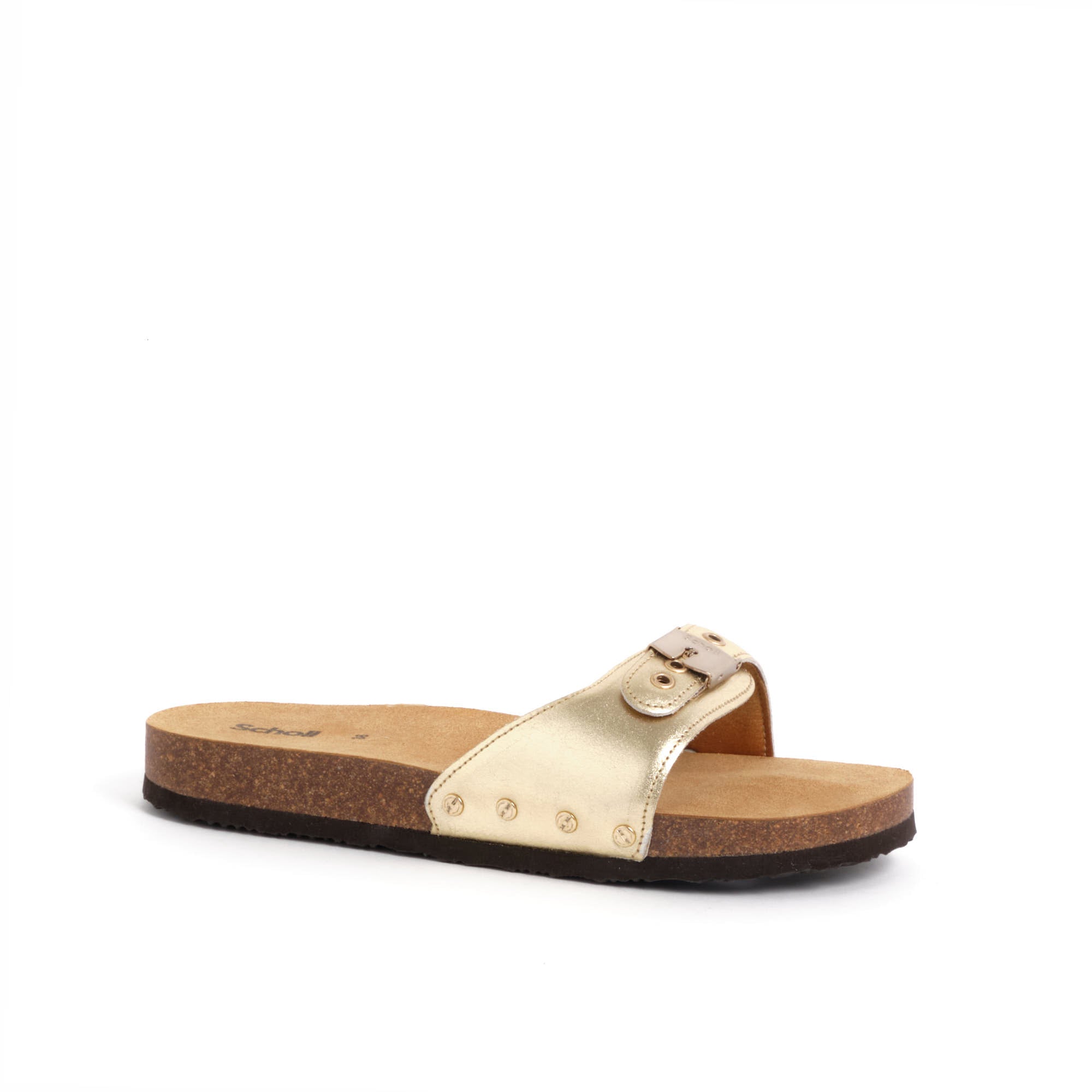 Mules Gold Pescura Flat Cork - Main Image