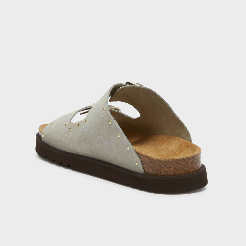 Beatriz - Suede - Sage/gold - Women