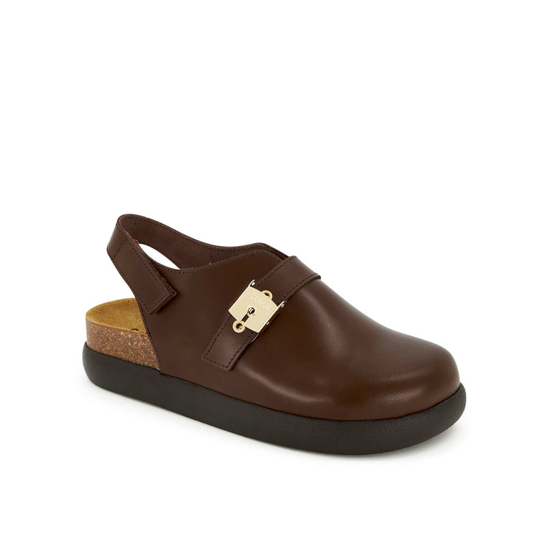 ADELE - Leather - Dark brown - Women