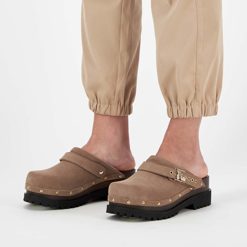CINDY - Suede - Taupe - 