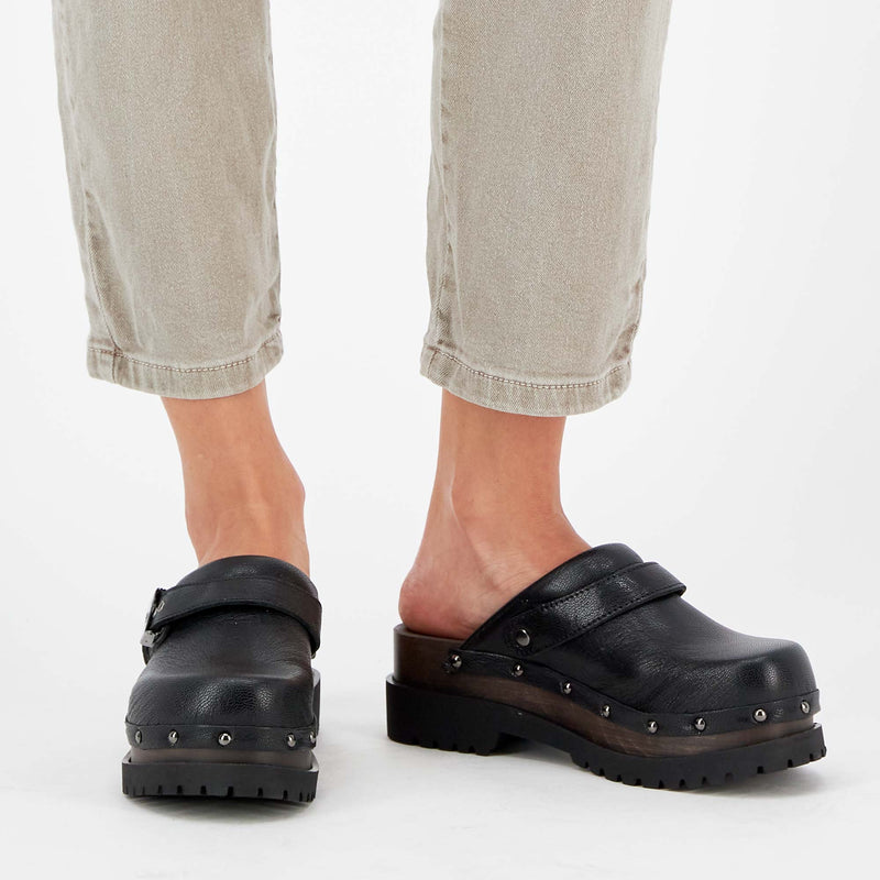 CINDY - Leather - Black - 