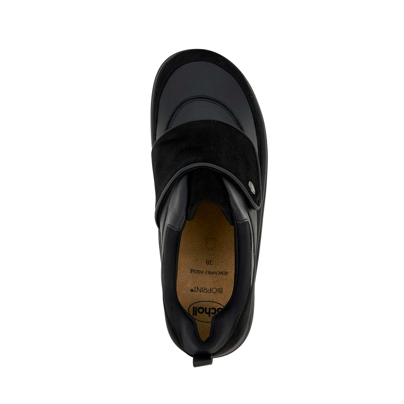 MARCELLE STRAP - Leather+suede - Black - 
