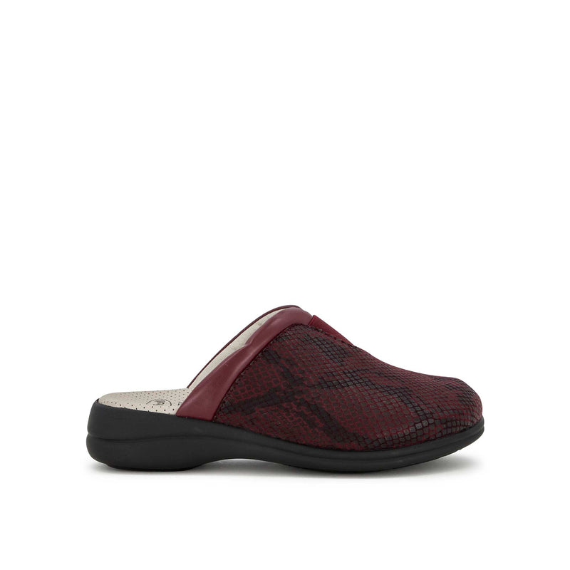 TOFFEE ELA - Printed microfibre+synthetic - Bordeaux - 