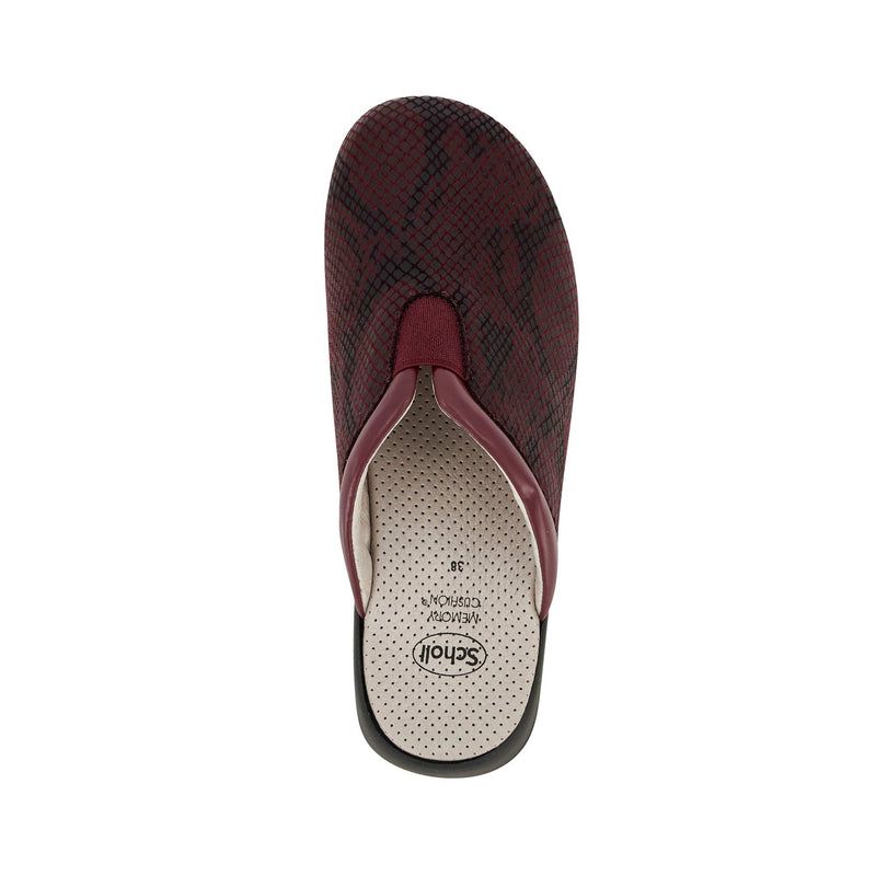 TOFFEE ELA - Printed microfibre+synthetic - Bordeaux - 