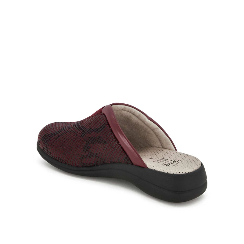 TOFFEE ELA - Printed microfibre+synthetic - Bordeaux - 