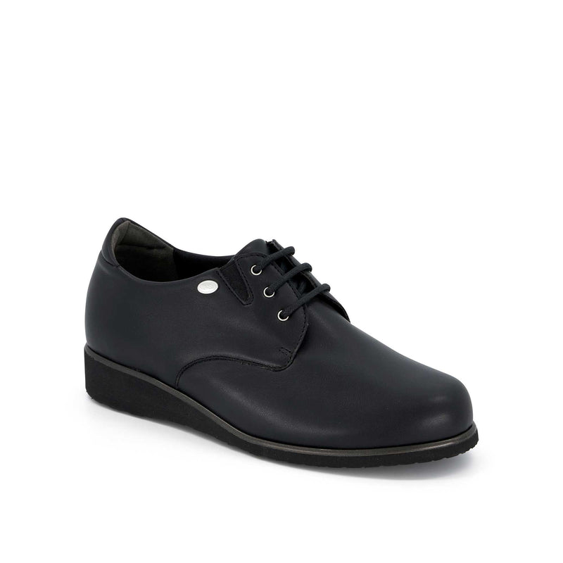 FIONA SHOE - Elasticated+synthetic - Black - 
