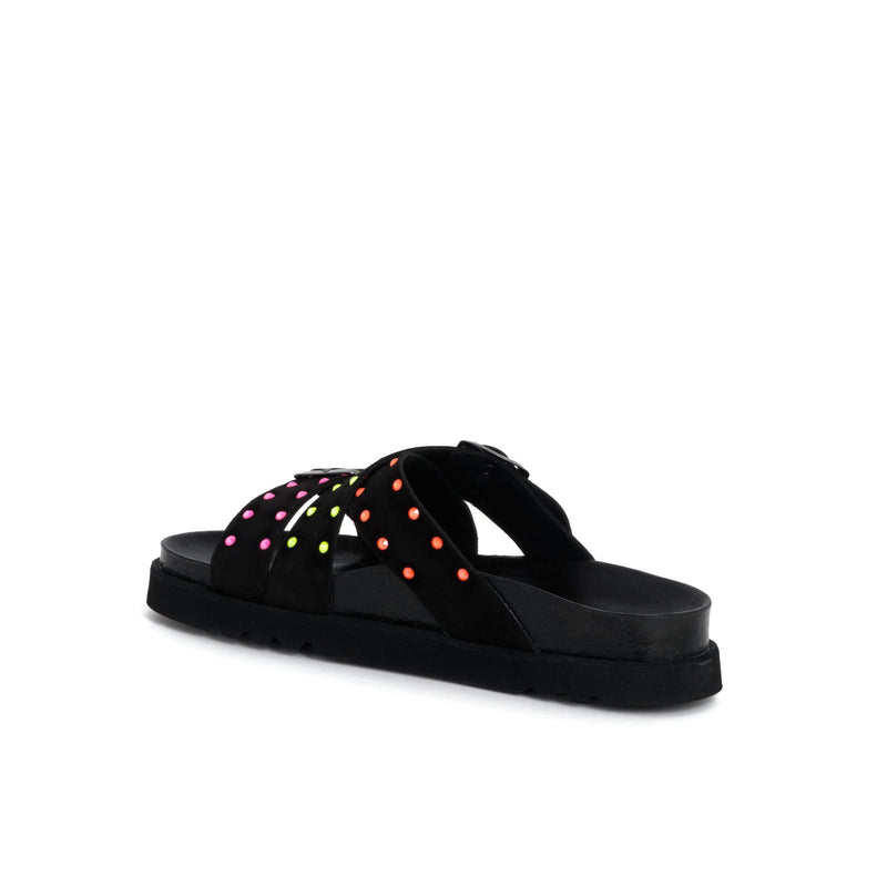 YASMINE CRYSTAL - Suede - Black/multi - 
