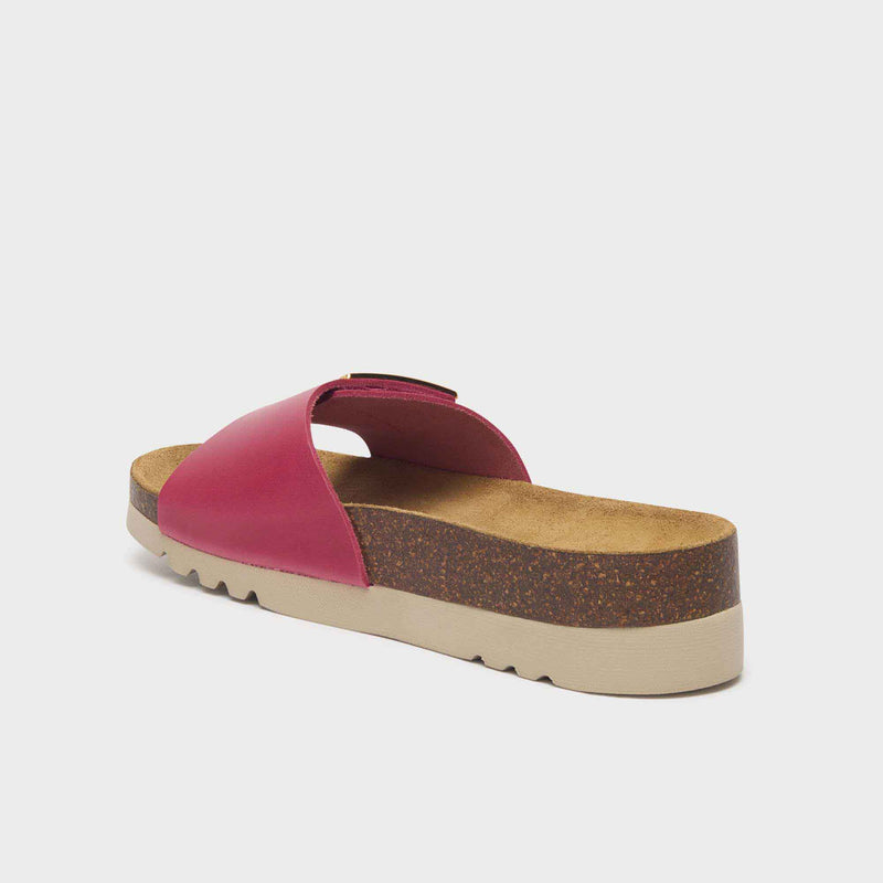 Monterey Mule - Vintage leather - Fuchsia - Women