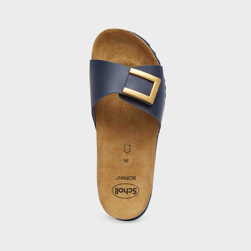 Monterey Mule - Vintage leather - Navy blue - Women