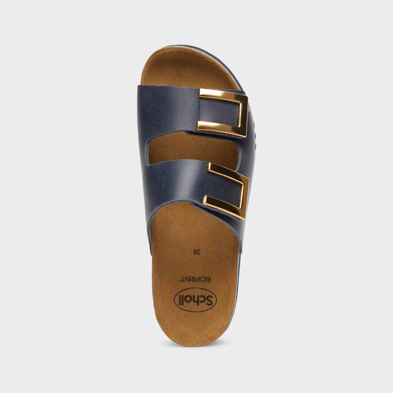 Monterey 2 Straps - Vintage leather - Navy blue - Women