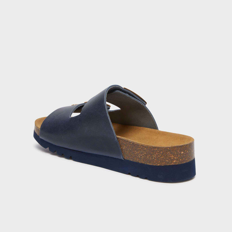 Monterey 2 Straps - Vintage leather - Navy blue - Women