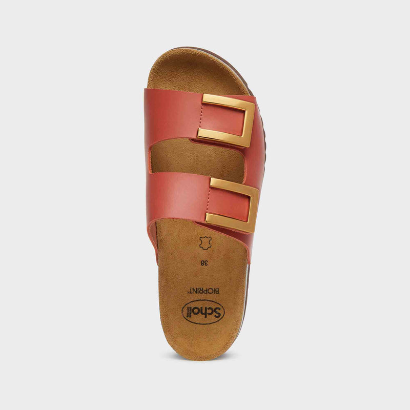 Monterey 2 Straps - Vintage leather - Brick - Women
