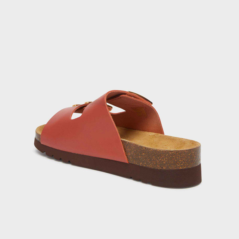 Monterey 2 Straps - Vintage leather - Brick - Women
