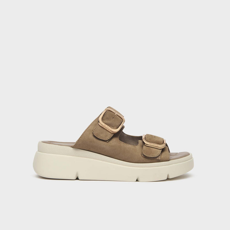 Bali Buckle - Suede - Taupe - Women