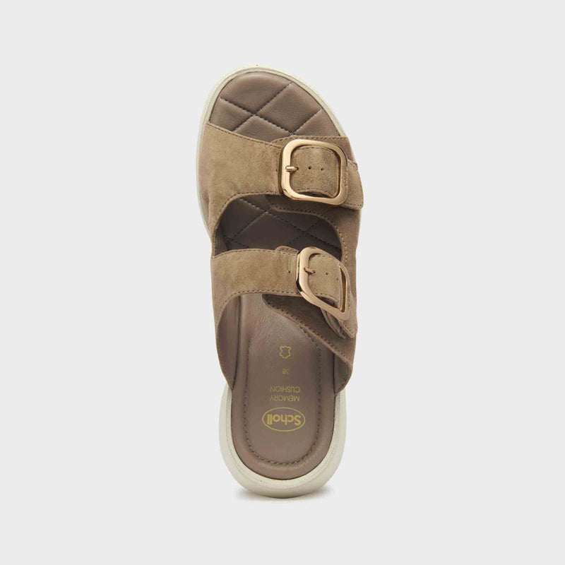 Bali Buckle - Suede - Taupe - Women