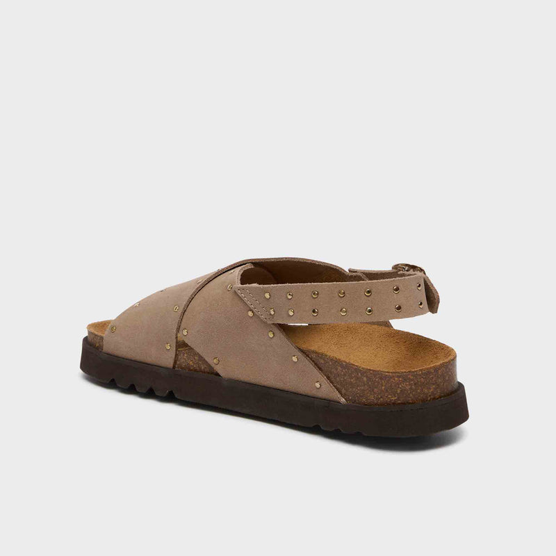 Dalia - Suede - Dark beige - Women
