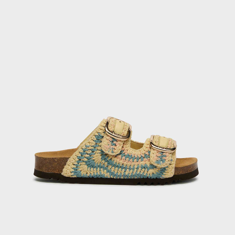 Noelle - Poliestere - Lt yellow/ petrol/ nude - Women