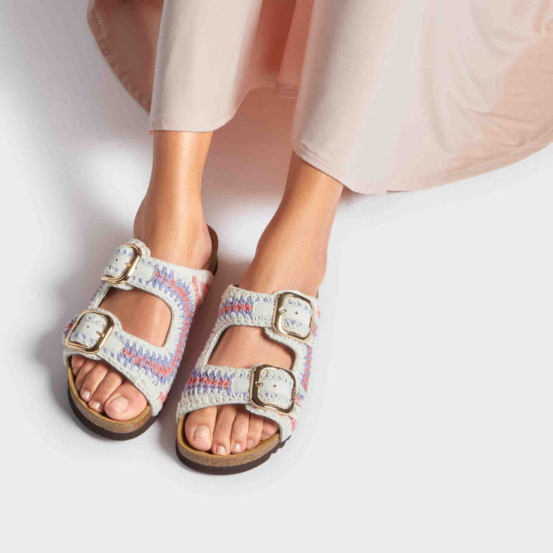 Noelle - \n - White/ purple/ coral - Women