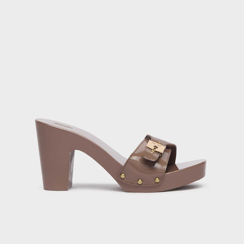 Pescura Cameron High - Pelle verniciata - Taupe - Women