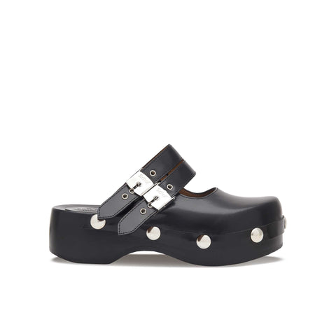 美品CLANE クラネ PLATFORM CLOGS サボ ブラック 37サイズ Clogs Black Pescura Mary Jane Clog Philosophy
