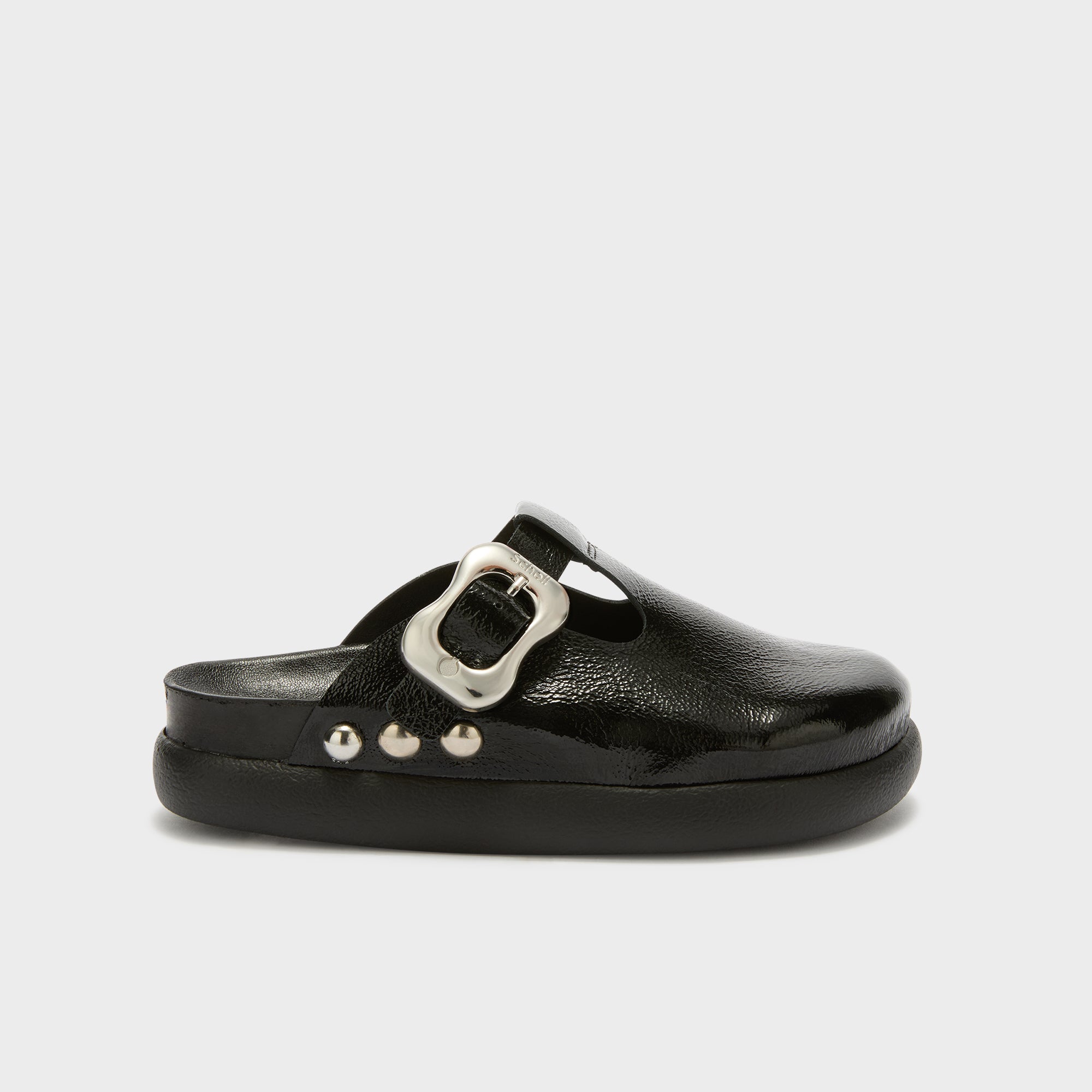 Sandales Sabots Hush Puppies à Talons Hauts - Pointes Noires, Fleur Blanche - Taille US 6, Jamais Portées
