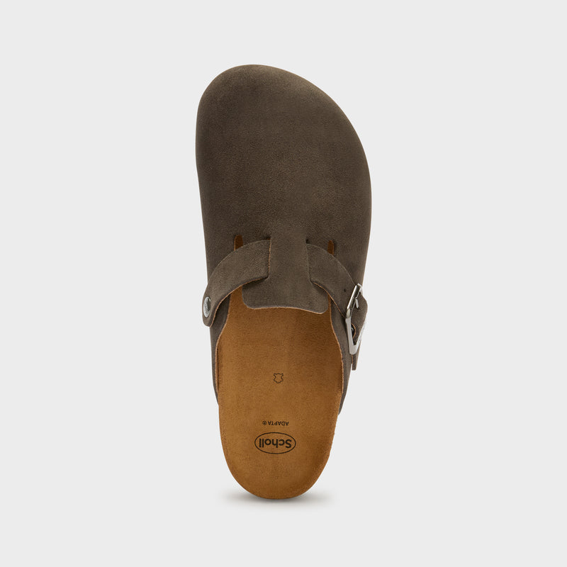 Scholl Albida: Sabot In Pelle Comodi Con Chiusura A Strappo