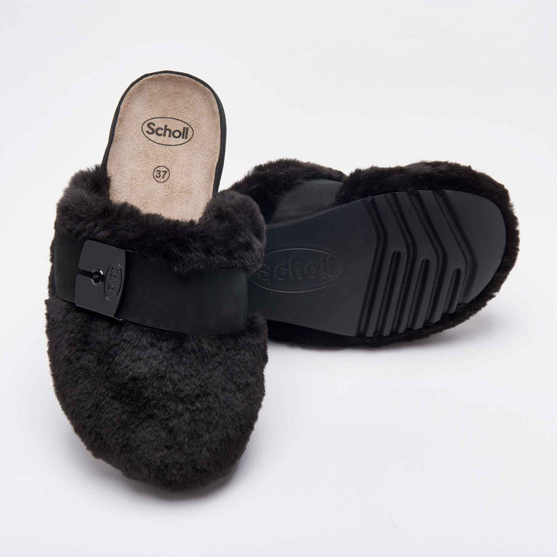 Pantofole grigie in pelliccia da donna Mi@Mi Pantofole grigie in pelliccia da donna Mi@Mi